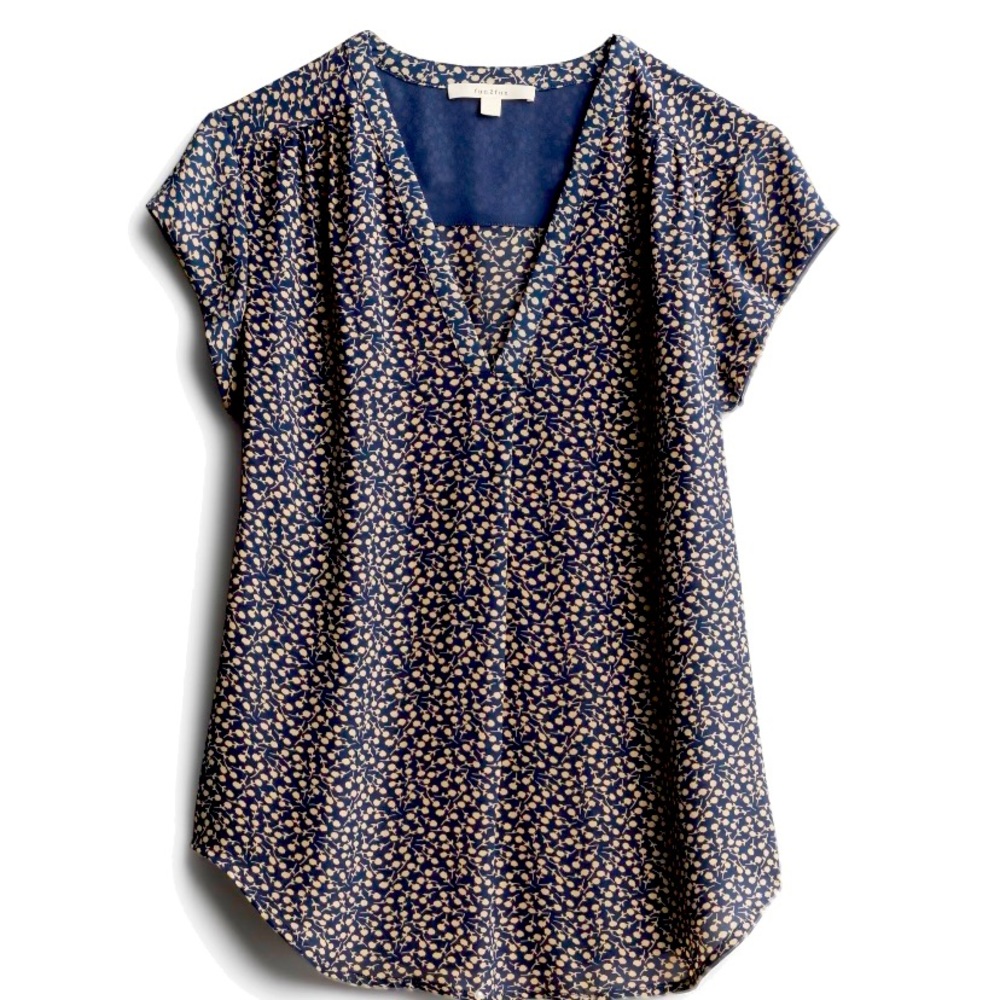 StitchFix fun 2 fun Floral Lilian V-Neck Blouse